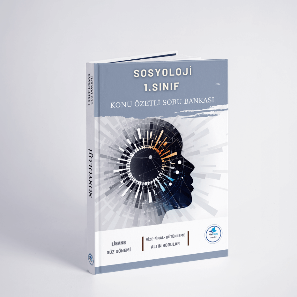 Auzef Sosyoloji 1.Sınıf 2025-2026  Güz Dönemi Konu Özetli Soru Bankası