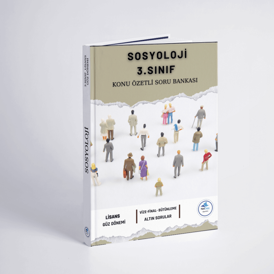 Auzef Sosyoloji 3.Sınıf 2025-2026 Güz Dönemi Konu Özetli Soru Bankası