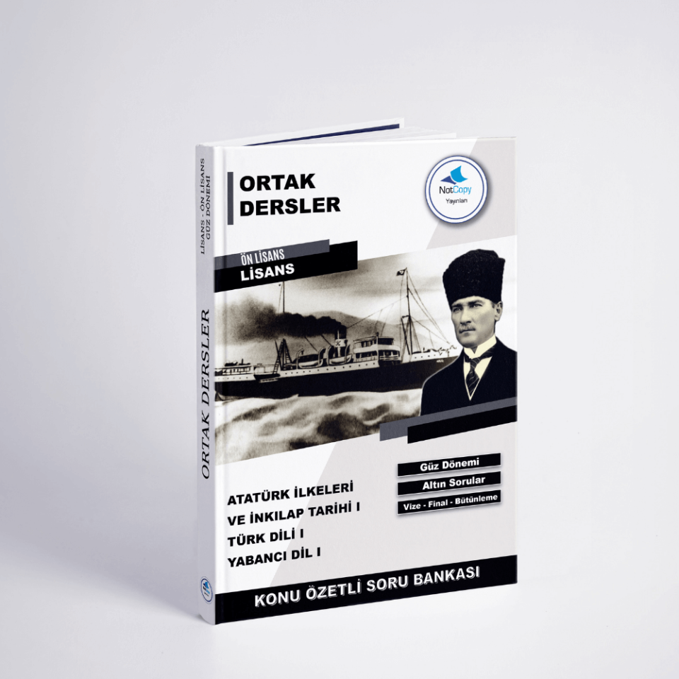 Auzef Ortak Dersler 1.Sınıf 2026-2027 Güz Dönemi Konu Özetli Soru Bankası