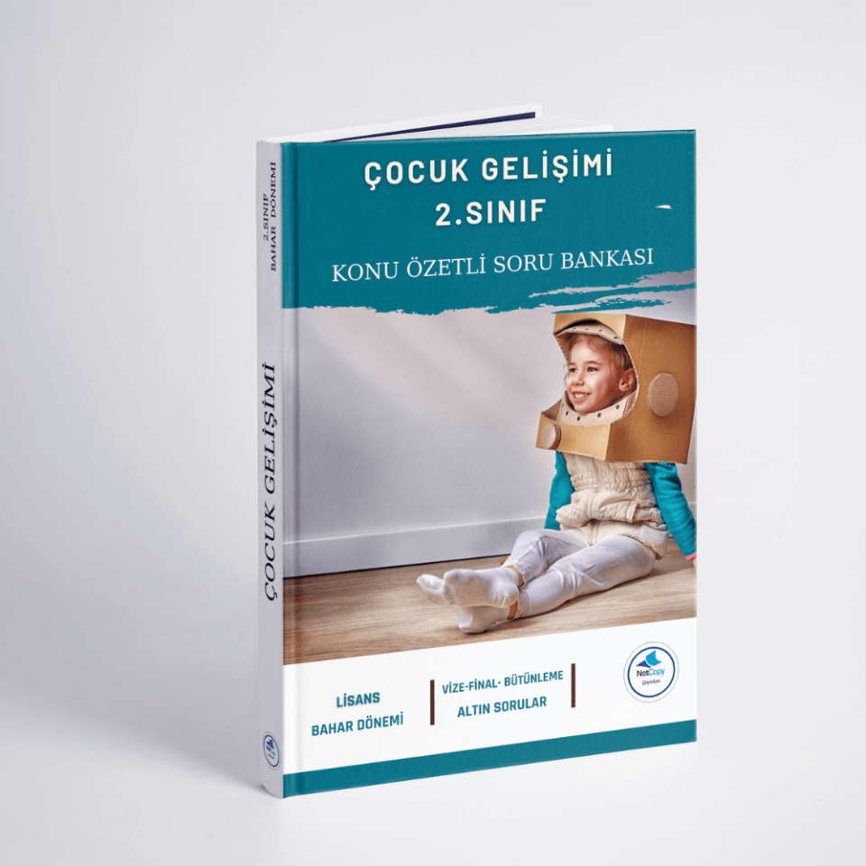 Auzef Çocuk Gelişimi  LİSANS  2.Sınıf 2025 Bahar Dönemi Konu Özetli Soru Bankası