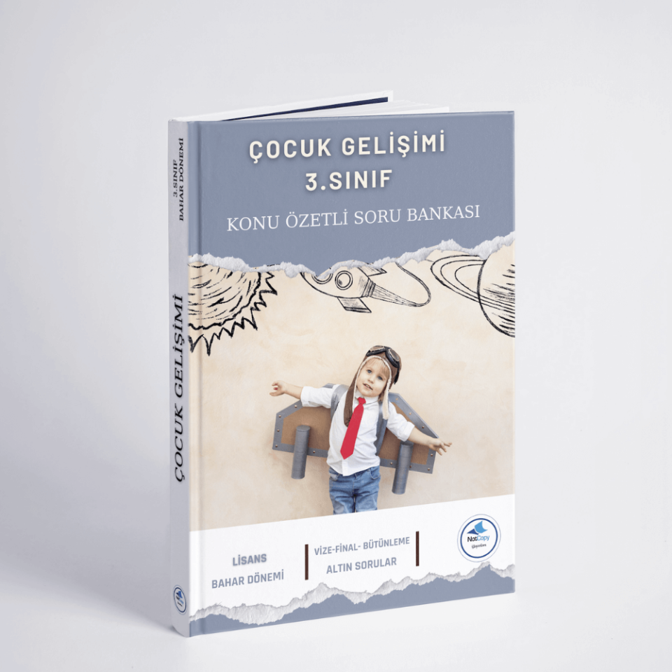 Auzef Çocuk Gelişimi  LİSANS 3.Sınıf 2025 Bahar Dönemi Konu Özetli Soru Bankası