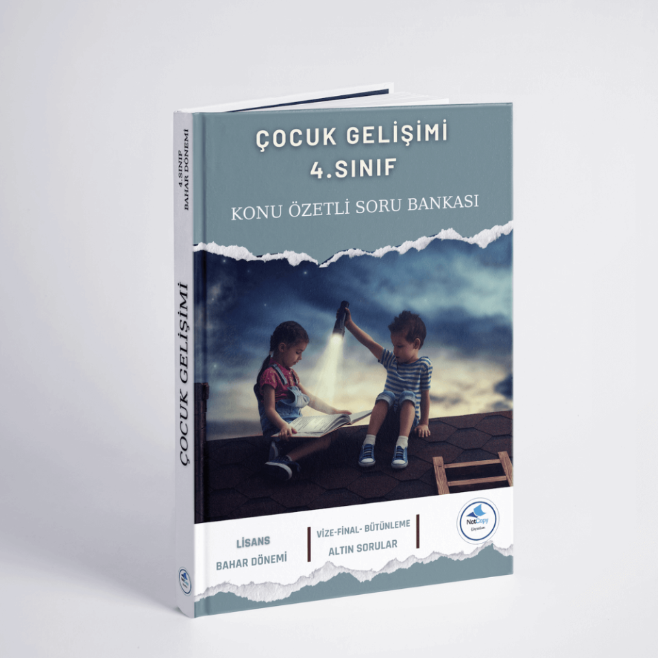 Auzef Çocuk Gelişimi  LİSANS 4.Sınıf 2025 Bahar Dönemi Konu Özetli Soru Bankası