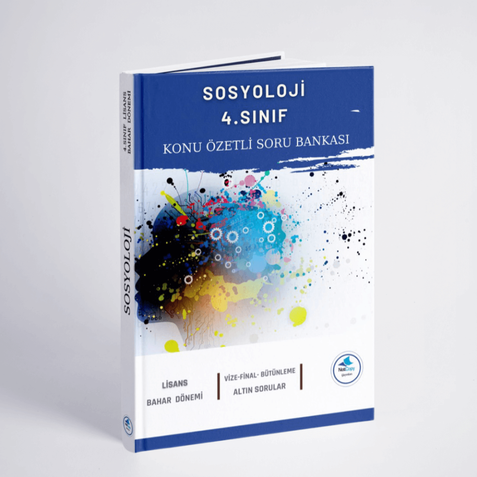 Auzef  Sosyoloji 4.Sınıf 2025 Bahar Dönemi Konu Özetli Soru Bankası