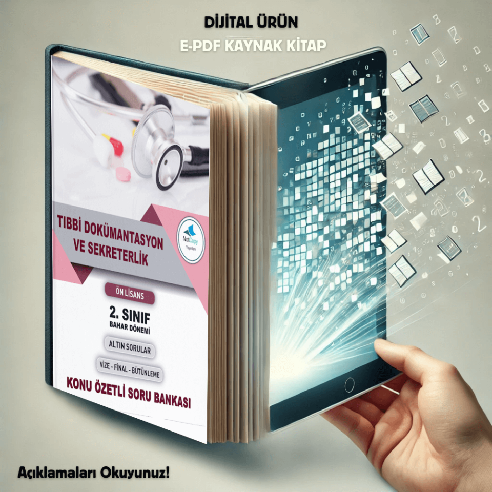 Dijital E-PDF Tıbbi Dokümantasyon ve Sekreterlik 2.Sınıf Kaynak Kitabı