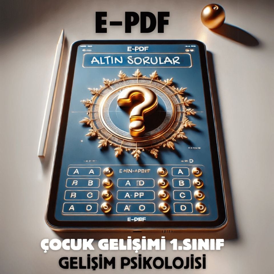 E-PDF Gelişim Psikolojisi Altın Soruları