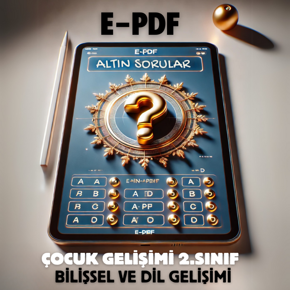 E-PDF Bilişsel ve Dil Gelişimi Altın Soruları