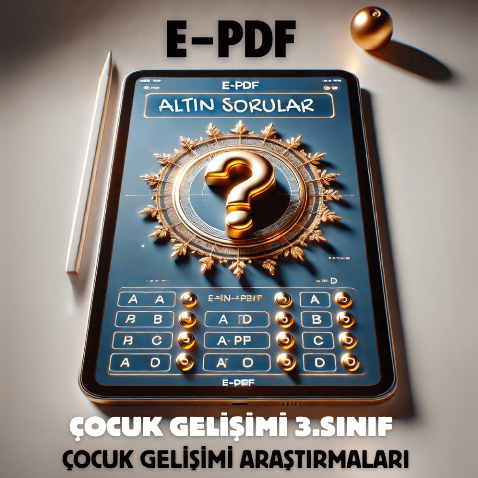 E-PDF Çocuk Gelişimi Araştırmaları Altın Soruları