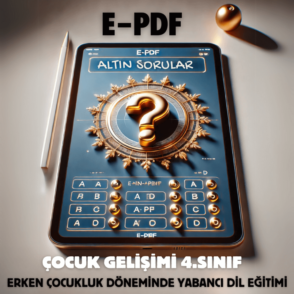 E-PDF Erken Çocukluk Döneminde Yabancı Dil Eğitimi  Altın Soruları