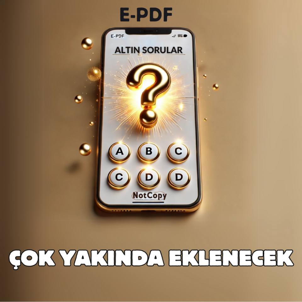 E- PDF Altın Sorular