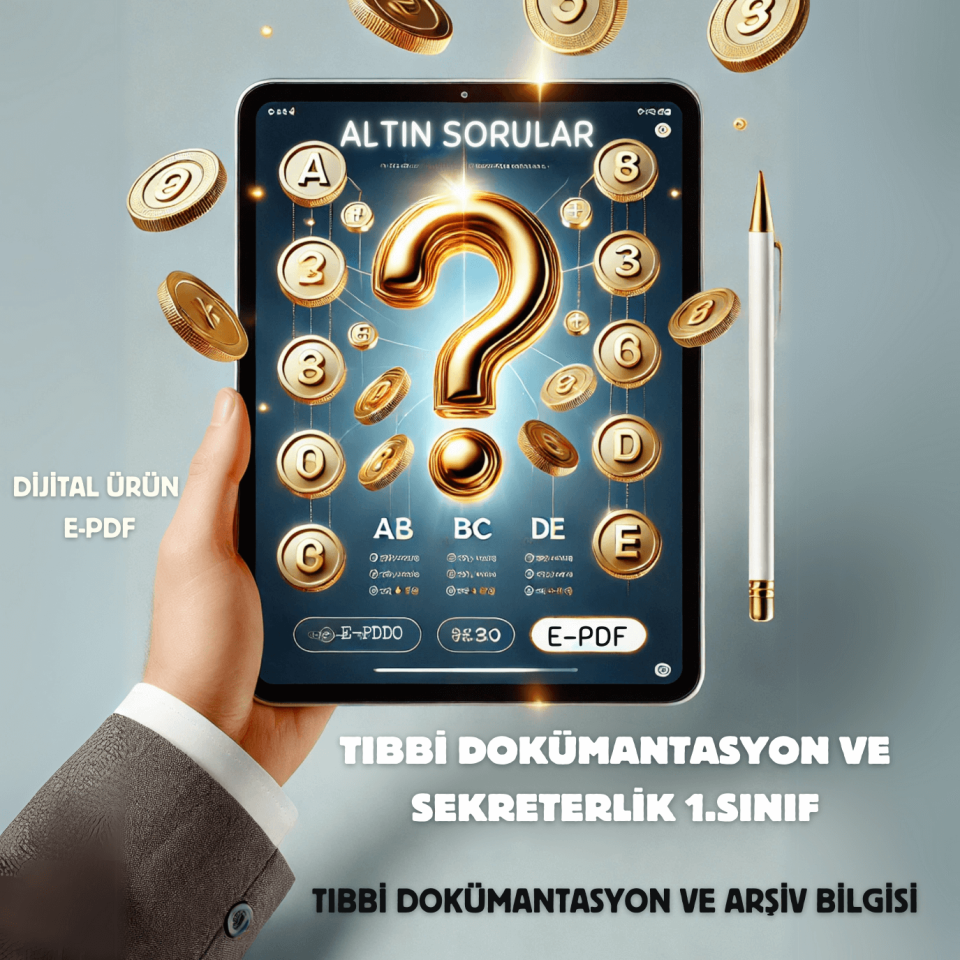 E-PDF Tıbbi Dokümantasyon ve Arşiv Bilgisi Altın Soruları