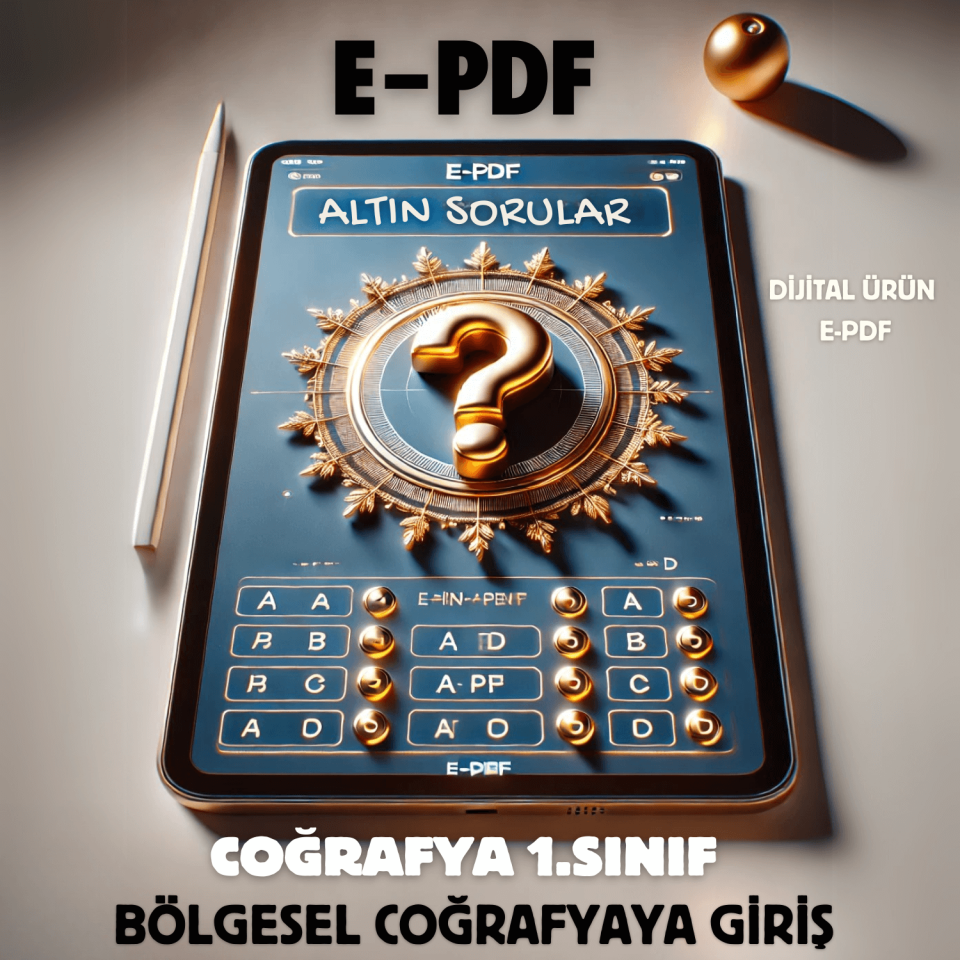 E-PDF  Bölgesel Coğrafyaya Giriş Altın Soruları