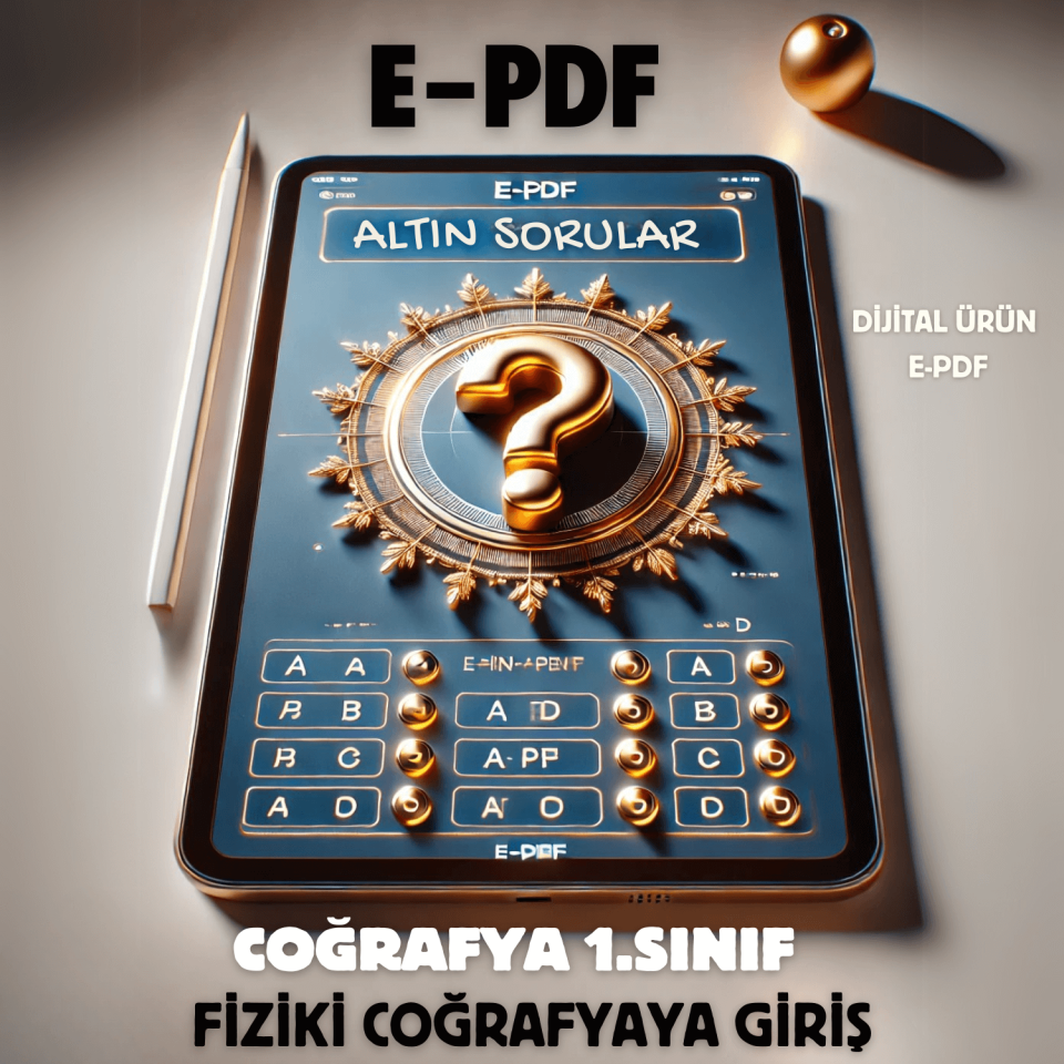 E-PDF  Fiziki Coğrafyaya Giriş Altın Soruları