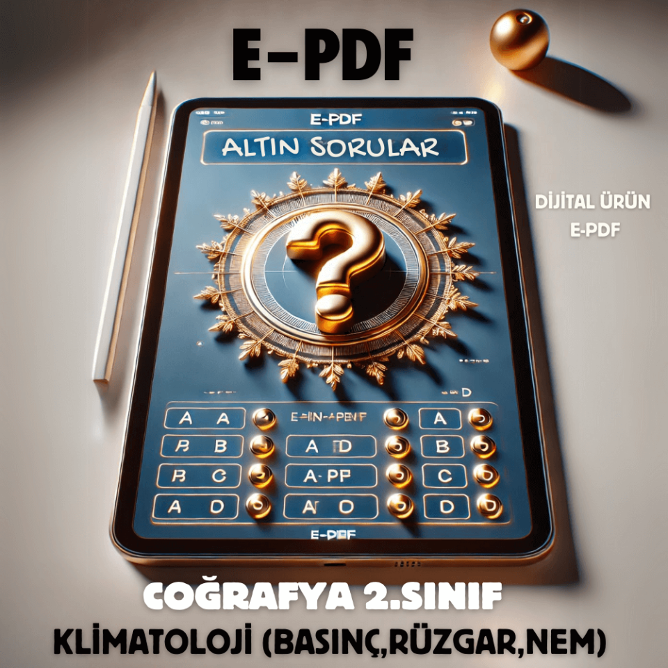 E-PDF Klimatoloji (Basınç, Rüzgar, Nem) Altın Soruları