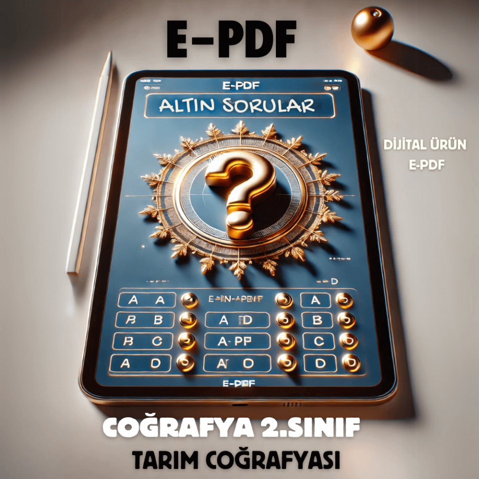 E-PDF Tarım Coğrafyası Altın Soruları