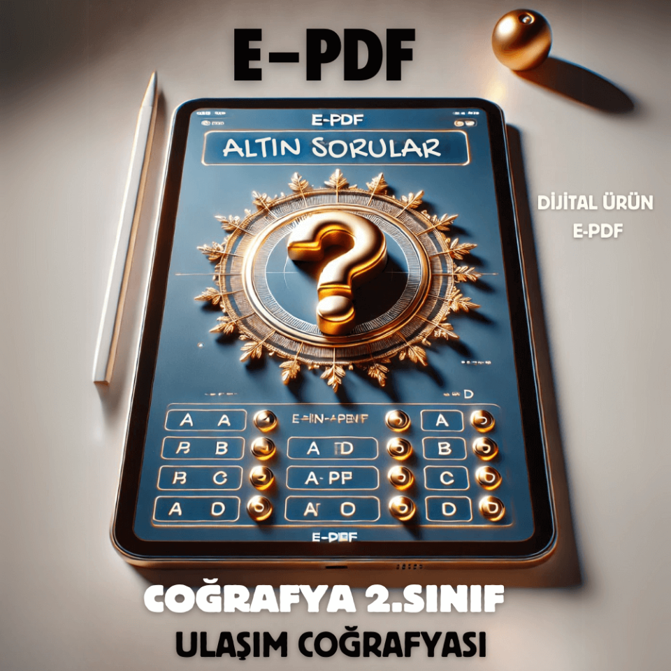 E-PDF Ulaşım Coğrafyasi Altın Soruları