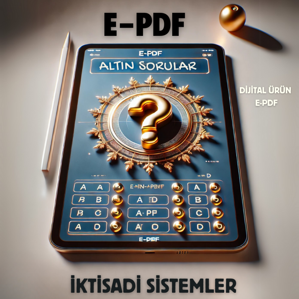 E-PDF İktisadi Sistemler Altın Soruları