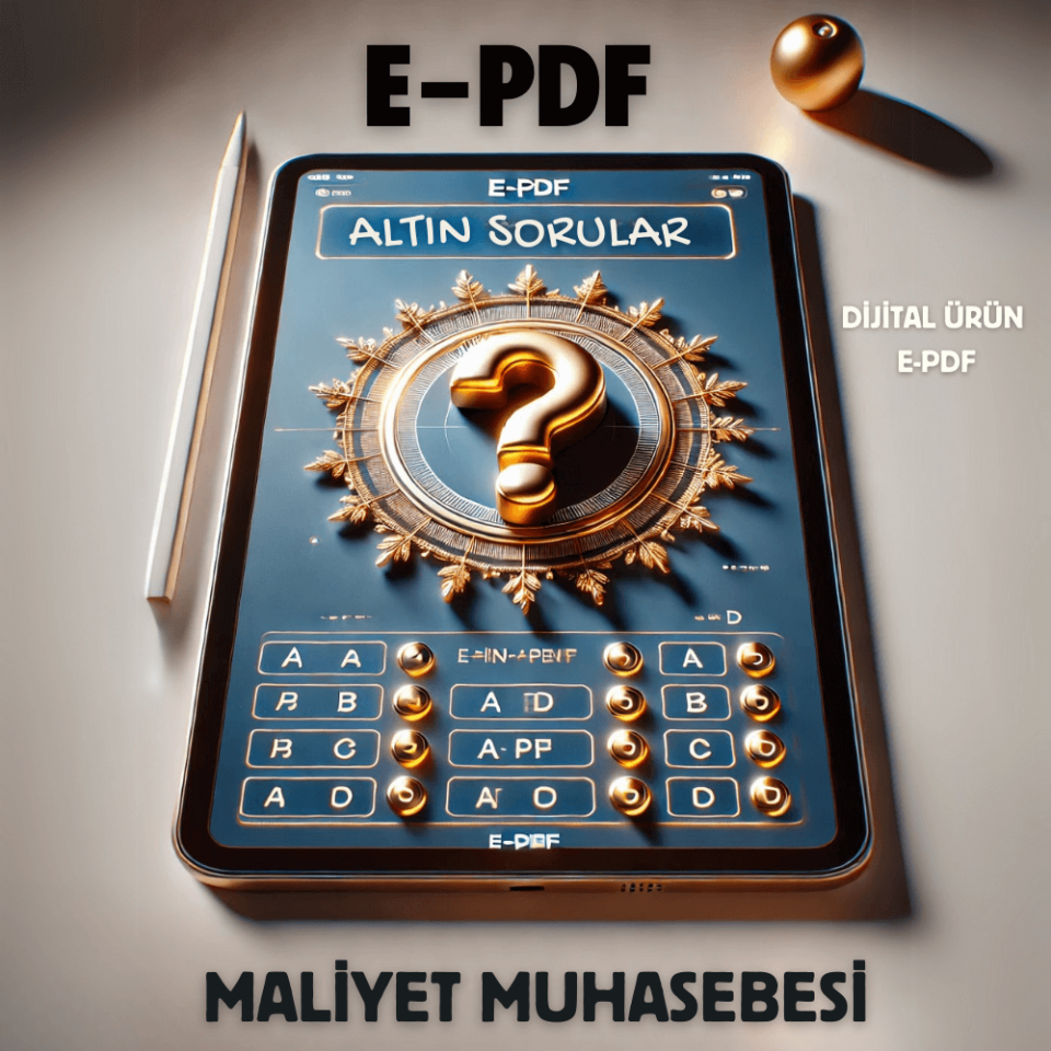 E-PDF Maliyet Muhasebesi Altın Soruları
