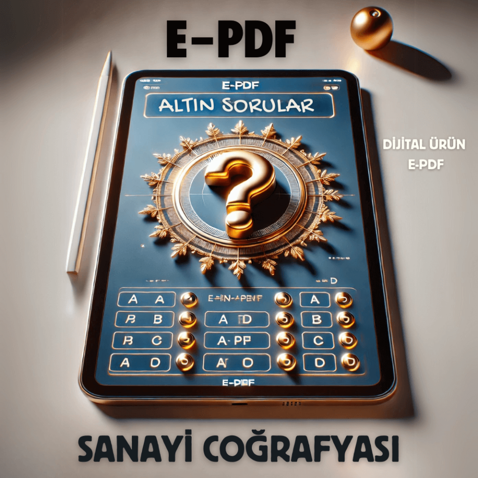 E-PDF Sanayi Coğrafyası Altın Soruları