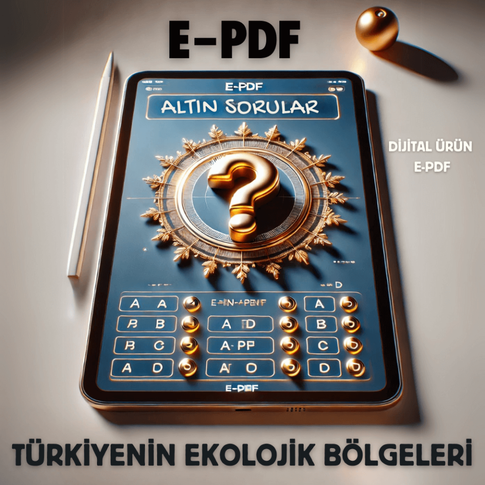 E-PDF Türkiye'nin Ekolojik Bölgeleri Soruları