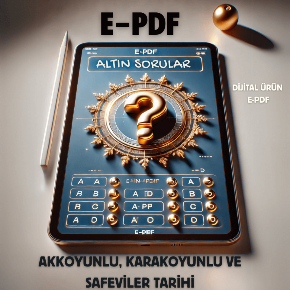 E-PDF Akkoyunlu, Karakoyunlu ve Safeviler Tarihi Altın Soruları