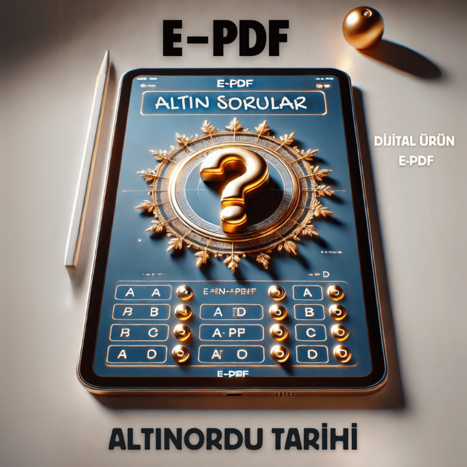 E-PDF Altınordu Tarihi Altın Soruları