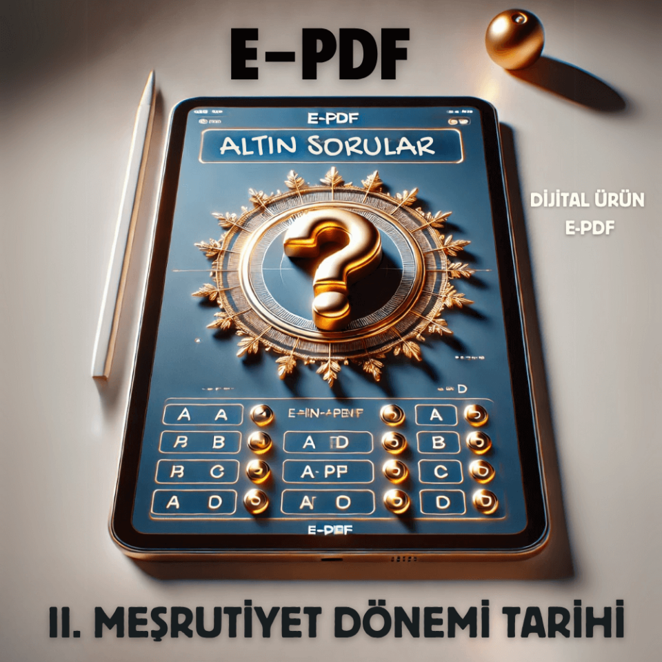 E-PDF II. Meşrutiyet Dönemi Tarihi Altın Soruları