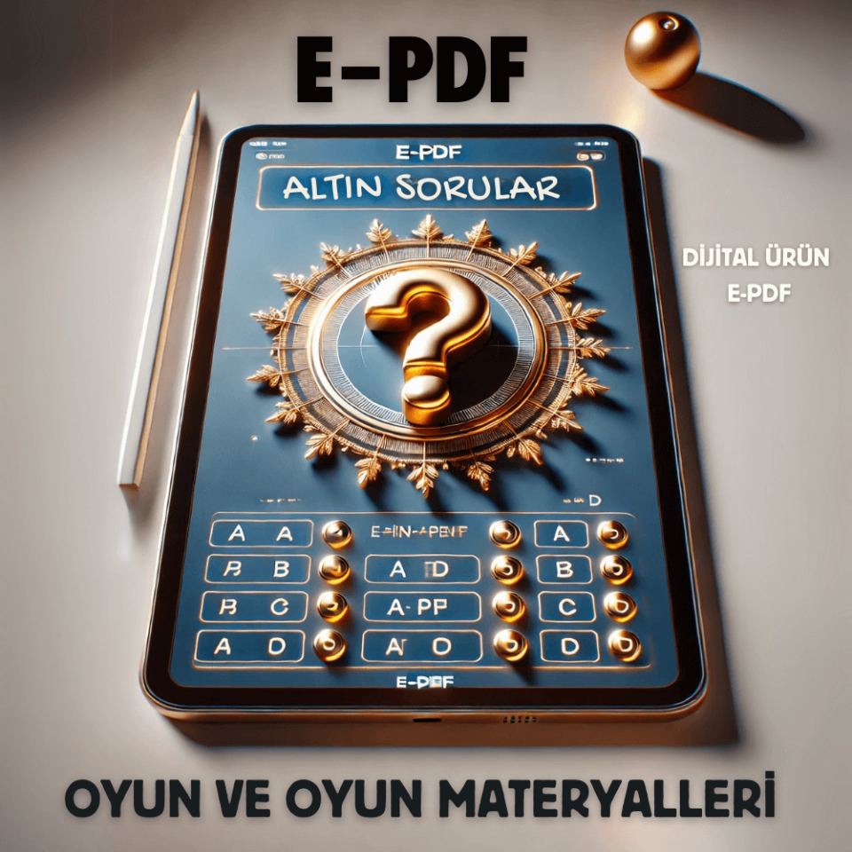 E-PDF Oyun ve Oyun Materyalleri  Altın Soruları