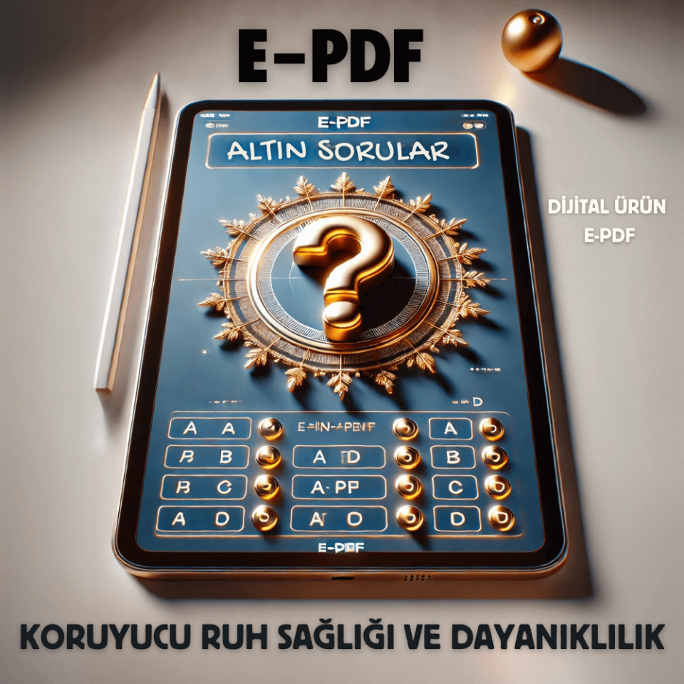 E-PDF Koruyucu Ruh Sağlığı ve Dayanıklılık Altın Soruları
