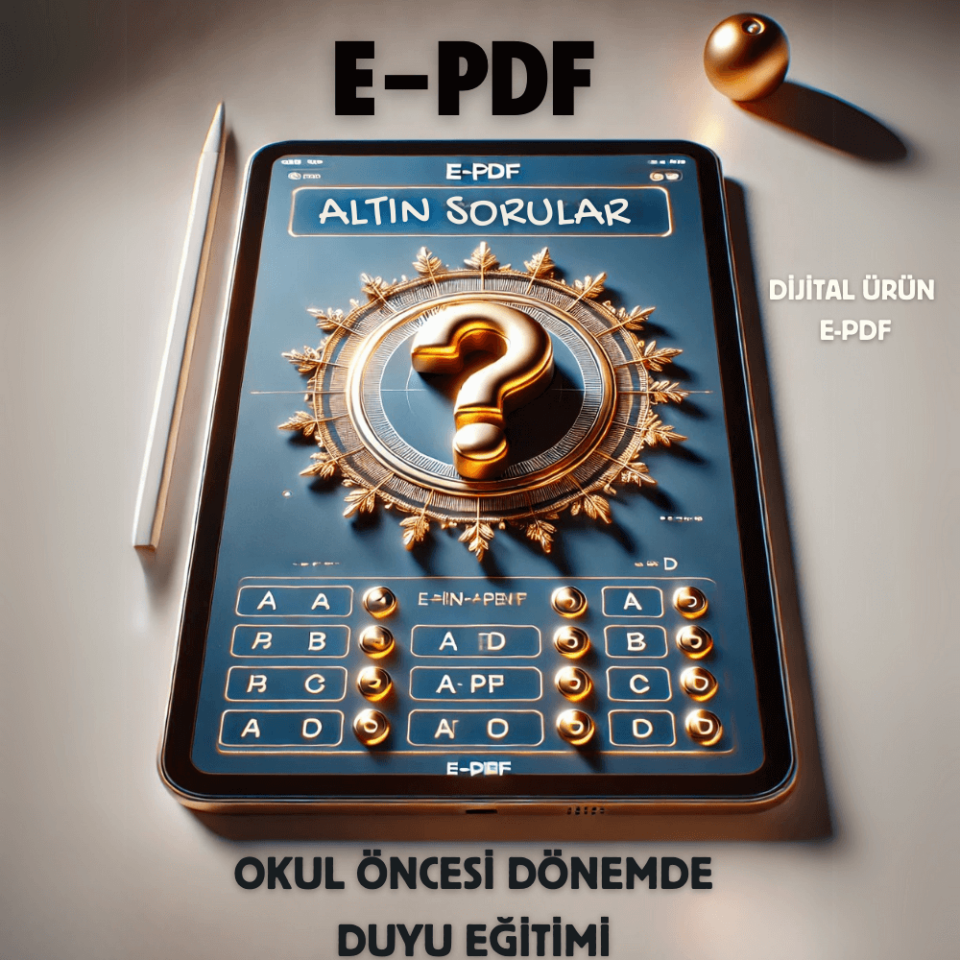 E-PDF Okul Öncesi Dönemde Duyu Eğitimi Altın Soruları