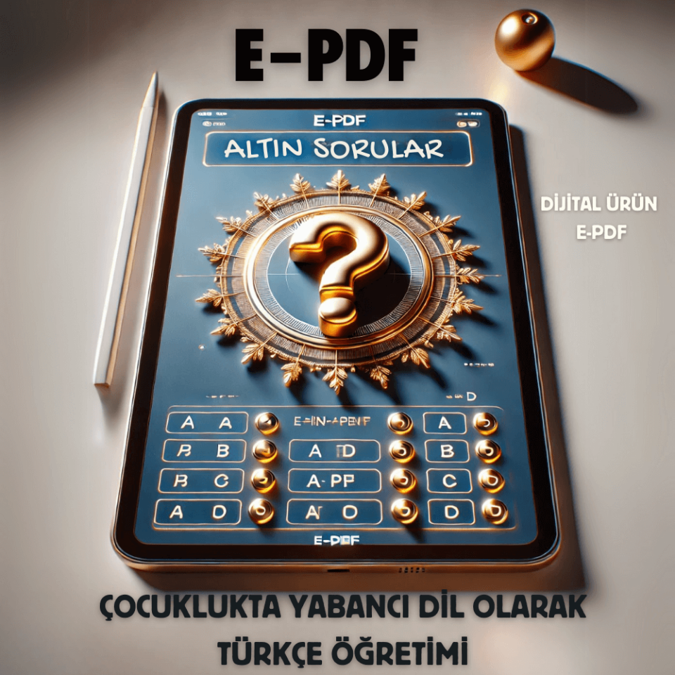 E-PDF Çocuklukta Yabancı Dil Olarak Türkçe Öğretimi Altın Soruları
