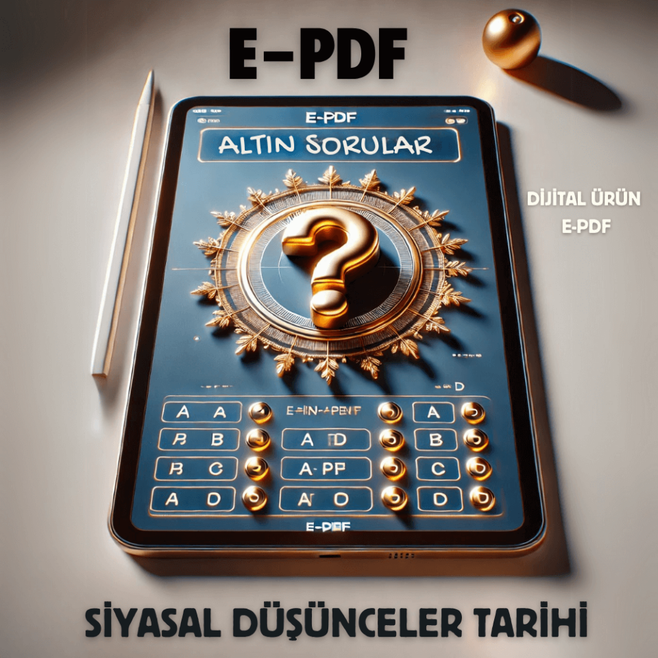 E-PDF Siyasal Düşünceler Tarihi Altın Soruları