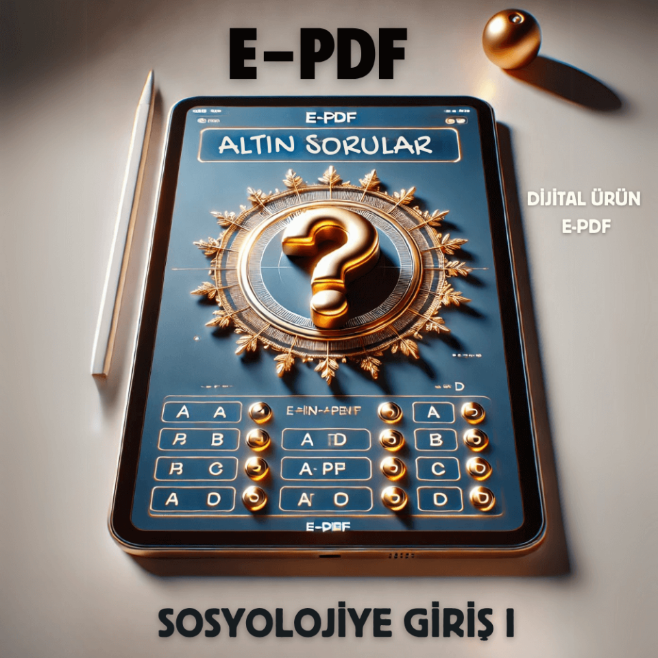 E-PDF Sosyolojiye Giriş I Altın Soruları