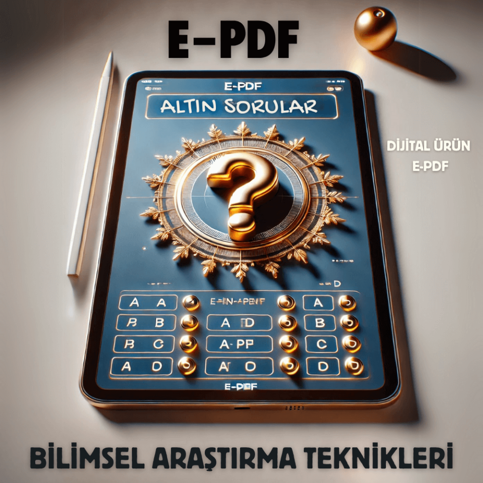 E-PDF Bilimsel Araştırma Teknikleri Altın Soruları