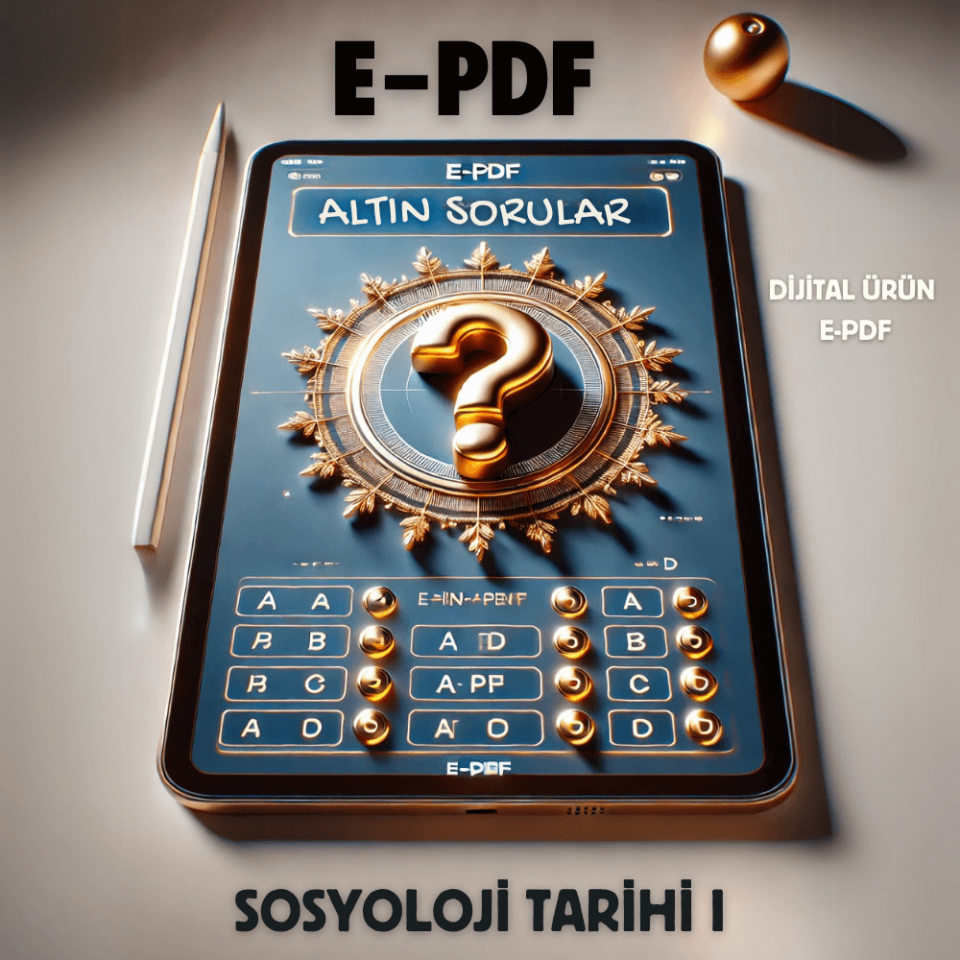 E-PDF Sosyoloji Tarihi I Altın Soruları