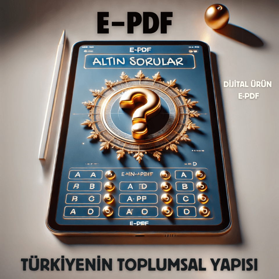 E-PDF Türkiye’nin Toplumsal Yapısı Altın Soruları