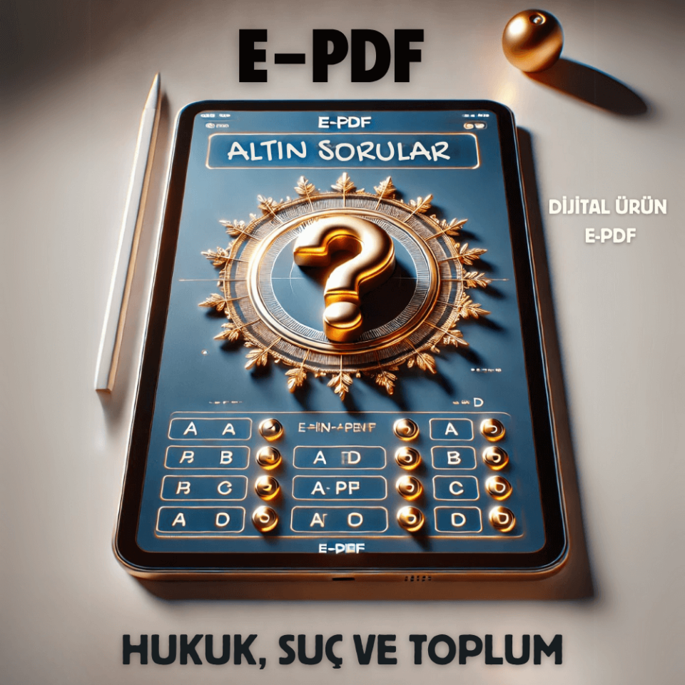 E-PDF Hukuk, Suç ve Toplum Altın Soruları
