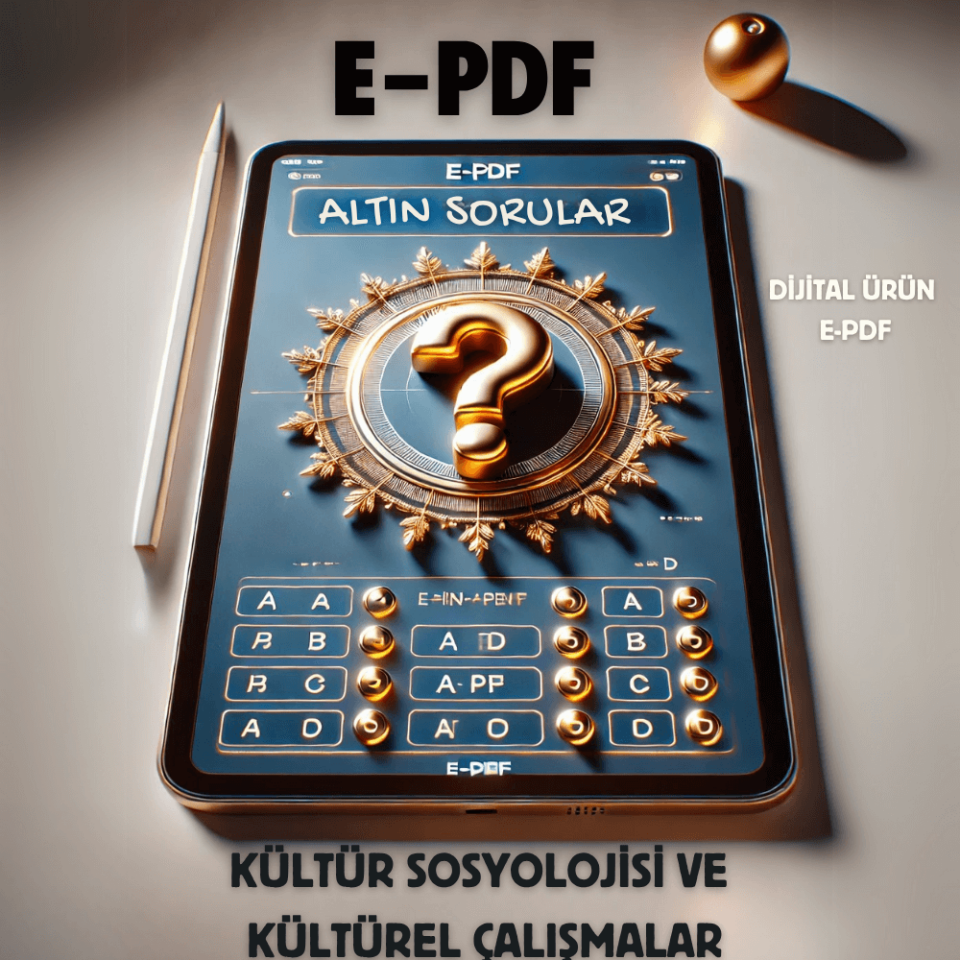 E-PDF Kültür Sosyolojisi ve Kültürel Çalışmalar Altın Soruları