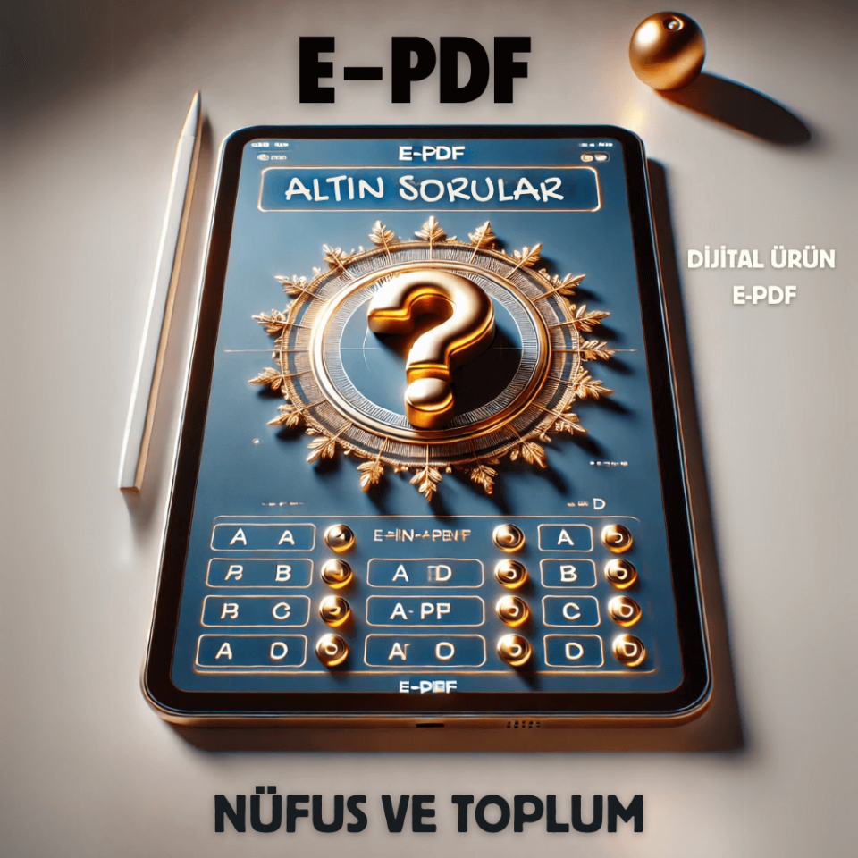E-PDF Nüfus ve Toplum Altın Soruları